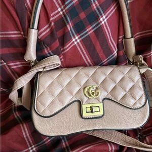 Gucci Quilted Beige Shoulder Bag